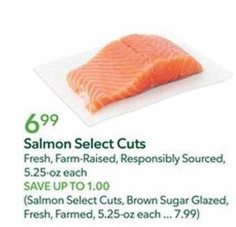 Publix Salmon select cuts offer