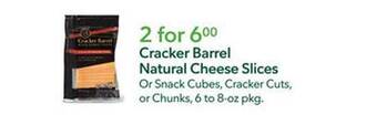 Cracker barrel natural cheese slices