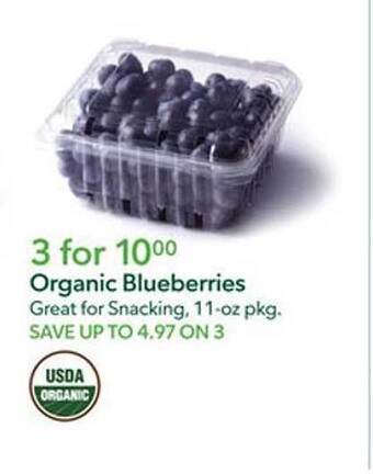 Publix Organic blueberries offer