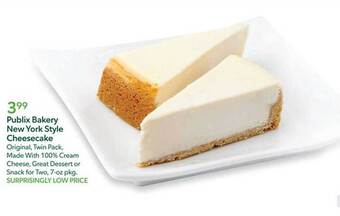 Publix Publix bakery new york style cheesecake offer