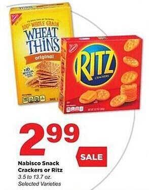 Stater Bros Nabisco snack crackers or ritz offer