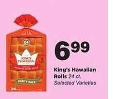 Stater Bros King's hawaiian rolls offer