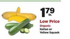 Stater Bros Italian or yellow squash offer