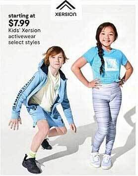 JC Penney Kids' xersion activewear select styles offer