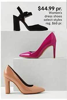 JC Penney Women's dress shoes select styles offer