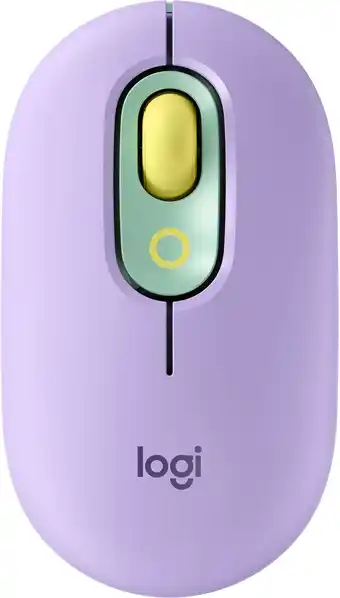 Best Buy Logitech - pop bluetooth optical ambidextrous mouse with customizable emojis - daydream purple (mint) offer