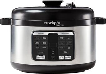 Best Buy Crock-pot - express oval multi function pressure cooker - stainless steel offer