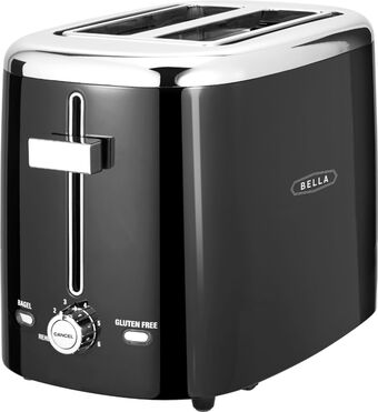 Best Buy Bella - 2-slice extra-wide slot toaster - black offer