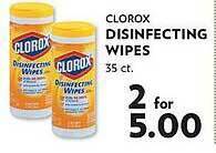 Reasors Clorox disinfecting wipes offer