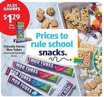 Aldi Friendly farms moo tubes offer