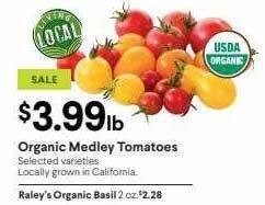 Bel Air Markets Organic medley tomatoes offer
