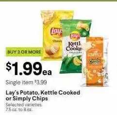 Bel Air Markets Lay's potato kettle cooled or simply chips offer