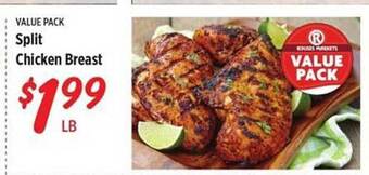 Rouses Split chicken breast offer
