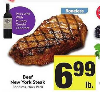 Beef new york steak