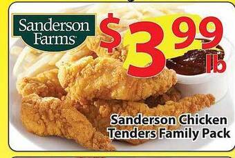 Wholesale Food Outlet Sanderson chicken tenders family pack offer