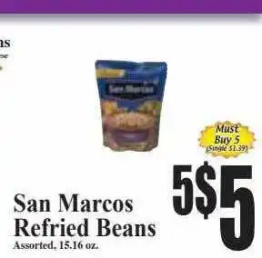 Baja Ranch San marcos refried beans offer