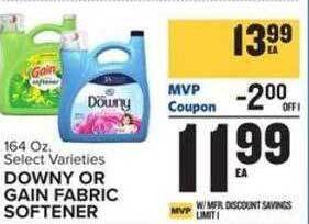 Food Lion Downy or gain fabric softener offer