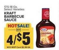 Food Lion Kraft barbecue sauce offer