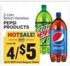 Food Lion Pepsi products offer