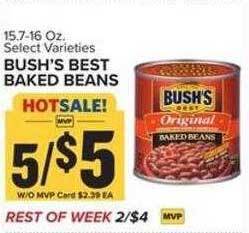Food Lion Bush's best baked beans offer