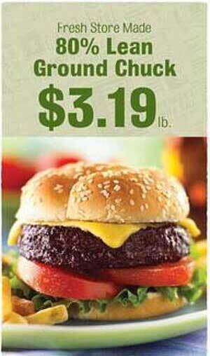 Robert Fresh Market 80% lean ground chuck offer