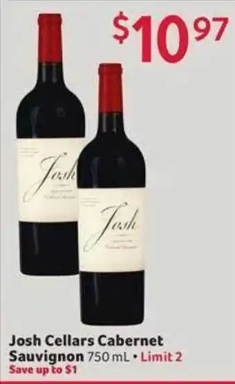 Winn Dixie Josh cellars cabernet sauvignon offer