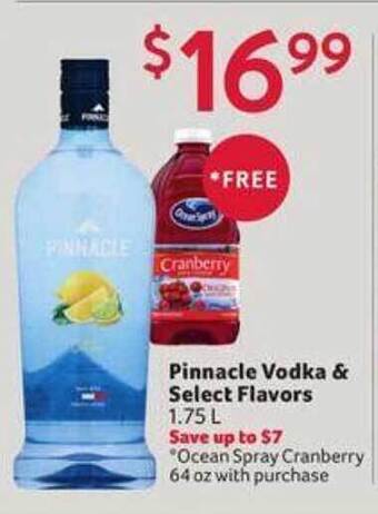 Winn Dixie Pinnacle vodka & select flavors offer
