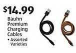 Aldi Bauhn premium charging cables offer