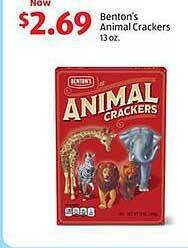 Aldi Benton's animal crackers offer