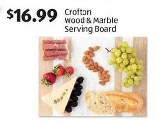 Aldi Crofton wood & marble serving board offer