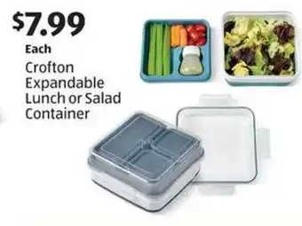 Aldi Crofton expandale lunch or salad container offer