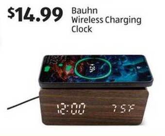 Aldi Bauhn wireless charging clock offer