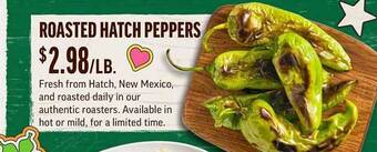 Central Market Roasted hatch peppers offer