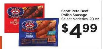 Food 4 Less Scott pete beef polish sausage offer