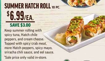 Central Market Summer hatch roll offer