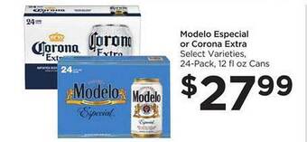 Food 4 Less Modelo especial or corona extra offer