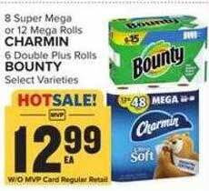 Food Lion Charmin, bounty offer