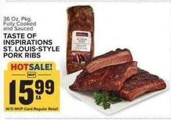 Food Lion Taste of inspirations st. louis-style pork ribs offer