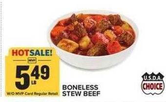 Food Lion Boneless stew beef offer