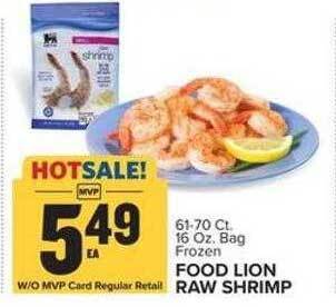 Food Lion Food lion raw shrimp offer