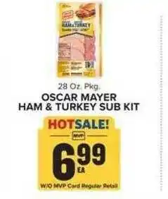 Food Lion Oscar mayer ham & turkey sub kit offer