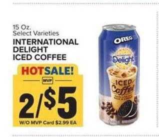 Food Lion International delight iced coffee offer