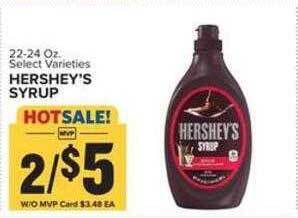 Food Lion Hershey's syrup offer