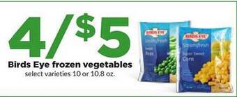 Hy-Vee Birds eye frozen vegetables offer