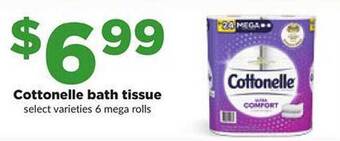 Hy-Vee Cottonelle bath tissue offer