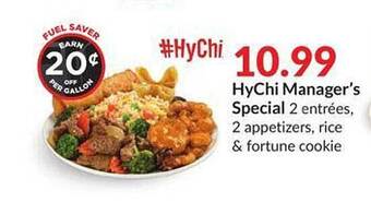 Hy-Vee Hychi manager's special offer