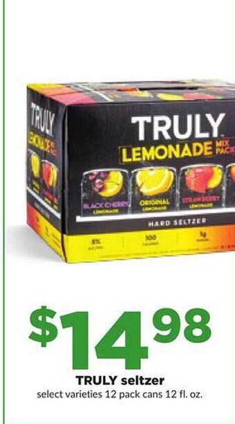 Hy-Vee Truly seltzer offer