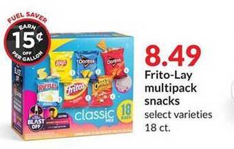 Hy-Vee Fritolay multipack snacks offer