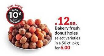 Hy-Vee Bakery fresh donut holes offer