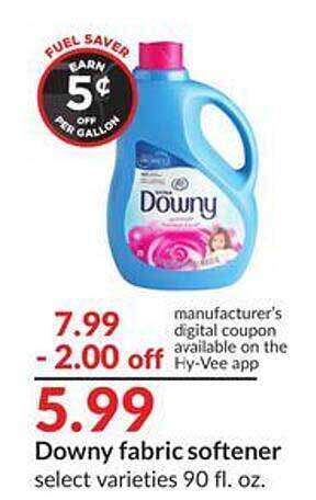 Hy-Vee Downy fabric softener offer